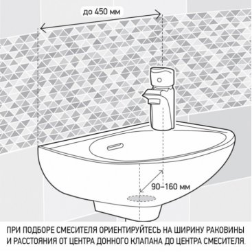 Смеситель для раковины Paini Dax-R 84CR205RSKM