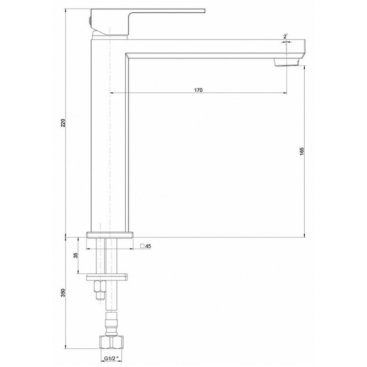 Смеситель для раковины Paini Grazia 21PZ205M