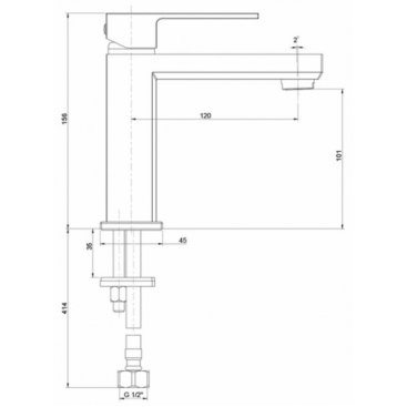 Смеситель для раковины Paini Grazia 21CR205S