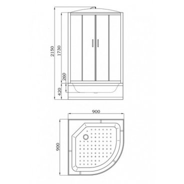 Душевая кабина Parly Classic Эконом EC921