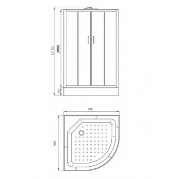 Душевая кабина Parly Classic Эконом EC931