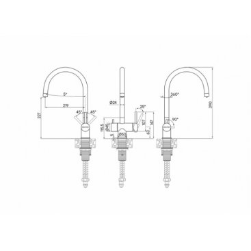 Смеситель для кухни Paulmark Heller He213218-401