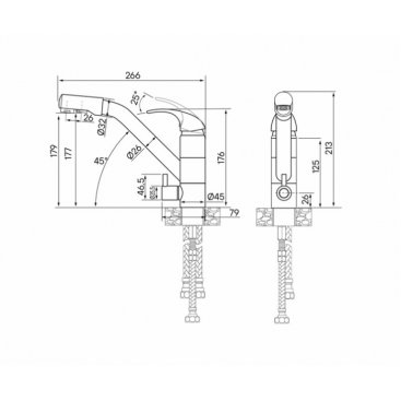 Смеситель для кухни Paulmark Hessen He213017-401