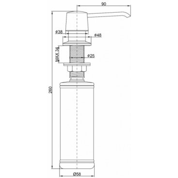Дозатор для моющего средства Paulmark Sauber D001-331