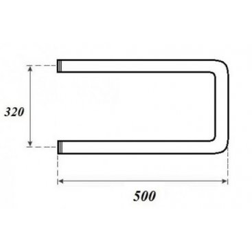 Полотенцесушитель водяной Point П-образный 320x500