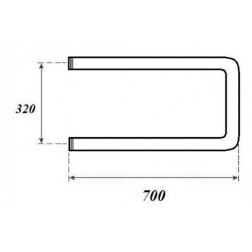 Полотенцесушитель водяной Point П-образный 320x700