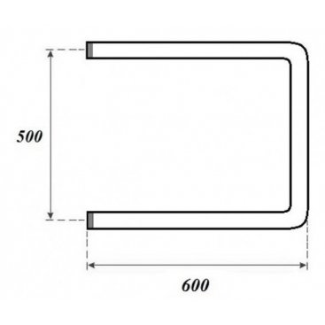 Полотенцесушитель водяной Point П-образный 500x600