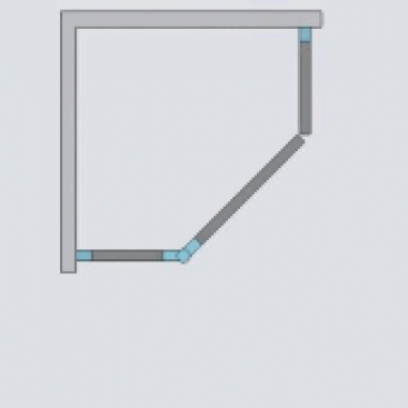 Душевой угол Radaway Essenza PTJ 90x90 см