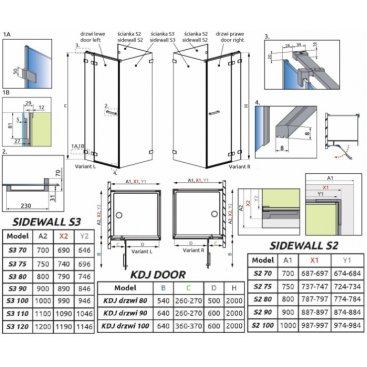 Душевой угол Radaway Euphoria KDJ P 80x75 см левосторонний