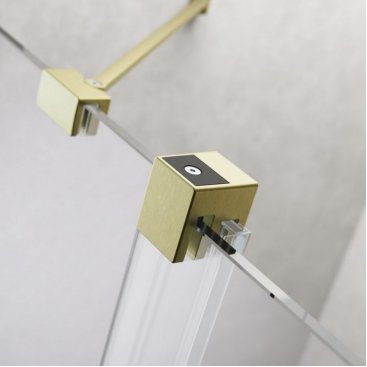 Душевая дверь Radaway Furo Brushed Gold DWJ 140 см левосторонняя
