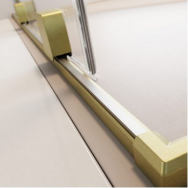 Душевая дверь Radaway Furo Brushed Gold DWJ 140 см левосторонняя