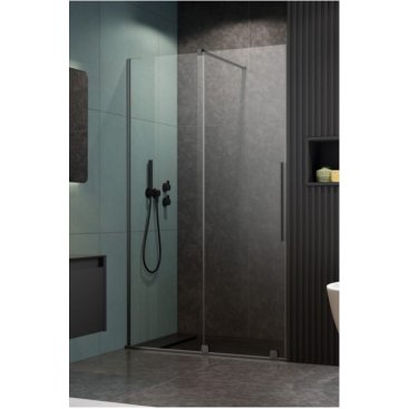 Душевая дверь Radaway Furo Brushed GunMetal DWJ 130 см левосторонняя