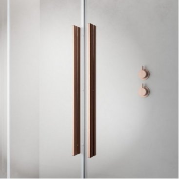 Душевая дверь Radaway Furo SL Brushed Copper DWJ 120 см правосторонняя