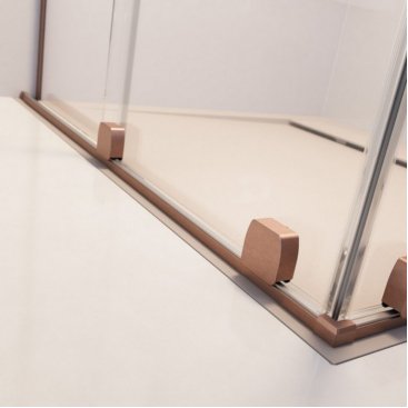 Душевая дверь Radaway Furo SL Brushed Copper DWJ 120 см правосторонняя