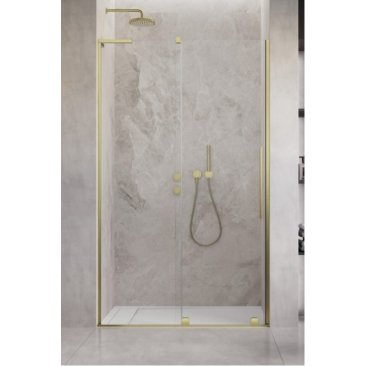 Душевая дверь Radaway Furo SL Brushed Gold DWJ 110 см левосторонняя