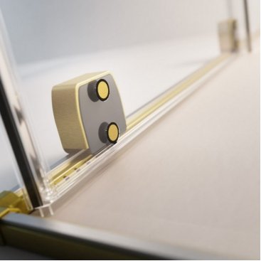 Душевая дверь Radaway Furo SL Brushed Gold DWJ 120 см правосторонняя