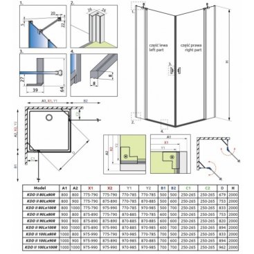 Душевой угол Radaway Nes KDD II 80x80 см