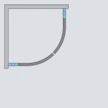 Душевой угол Radaway Nes PDD I 90x90 см