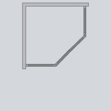 Душевой угол Radaway Nes PTD 90x90 см