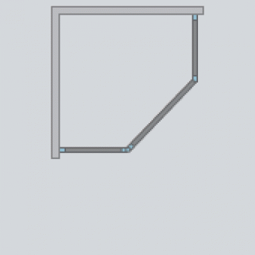 Душевой угол Radaway Nes PTJ 90x90 см