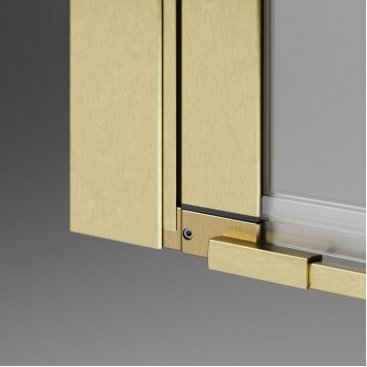 Душевая дверь Radaway Nes Brushed Gold DWS 130 см