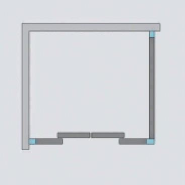 Душевой угол Radaway Premium Plus DWD+S 140x80 см