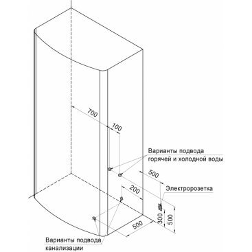 Душевая кабина Радомир Диана-1 118х108