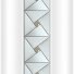 Декоративная вертикальная вставка Арт-Мозаика на торцевую панель, хром ++1 939 ₽