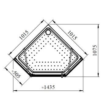 Душевой поддон Радомир Санторо 100x100