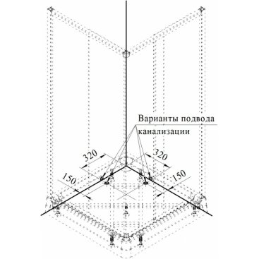 Душевой уголок Радомир Респект 100