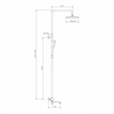 Душевая стойка Raglo R01 R01.26