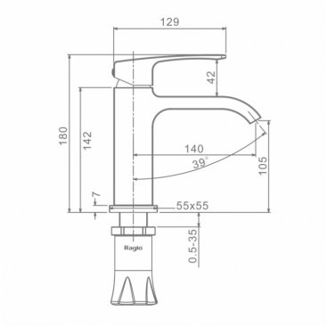 Смеситель для раковины Raglo R02 R02.10.03