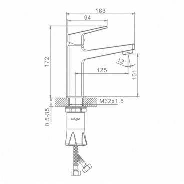 Смеситель для раковины Raglo R30 R30.10.03