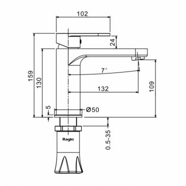 Смеситель для раковины Raglo R50 R50.10