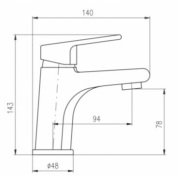 Смеситель для раковины Rav Slezak Colorado CO226.5CMAT