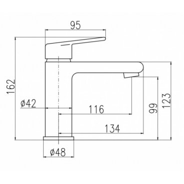Смеситель для раковины Rav Slezak Colorado CO228.5CMAT