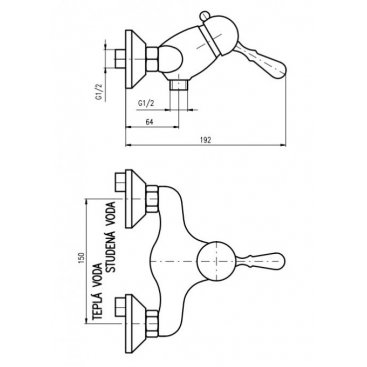 Смеситель для душа Rav Slezak Labe L081.5SM