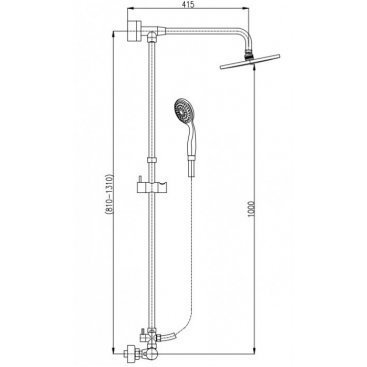 Душевая стойка Rav Slezak Thermostatic TRM81.5