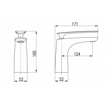 Смеситель для раковины Rav Slezak Tigris TG126.5BC