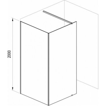 Душевой уголок Ravak Walk-In Corner 120x90 белый