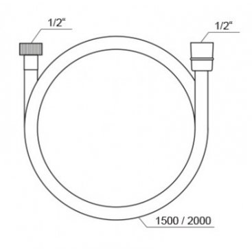 Душевой шланг Ravak SatinFlex 913.02CR