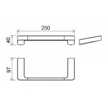 Полотенцедержатель Ravak 10° TD 300