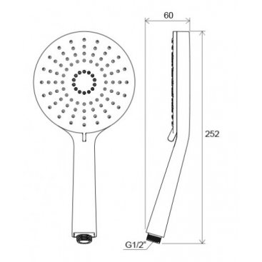 Ручная лейка Ravak Flat XXL 961.00