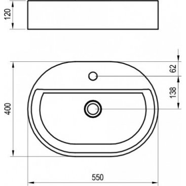 Раковина Ravak Ceramic Slim Shelf O