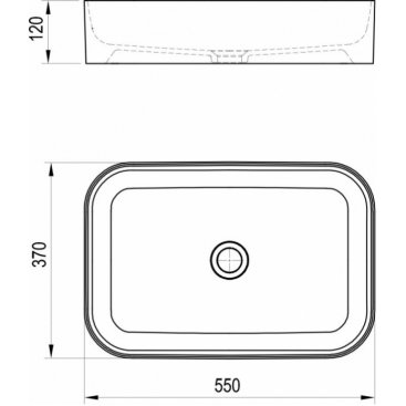 Раковина Ravak Ceramic Slim R черная