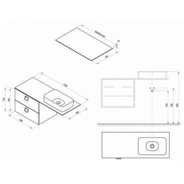 Мебель для ванной Ravak SD Comfort 1200