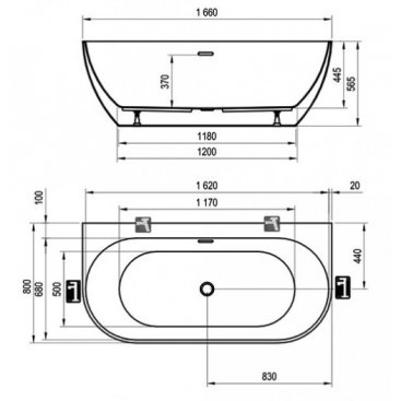 Ванна Ravak Freedom W 166x80