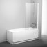 Душевая шторка на ванну Ravak Pivot PVS1 80 профиль белый/ стекло прозрачное