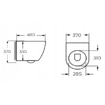 Унитаз подвесной Relisan WM 701