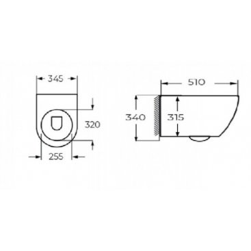 Унитаз подвесной Relisan WM 702